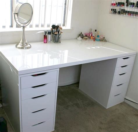 makeup vanity on wall|makeup vanity with drawers ikea.